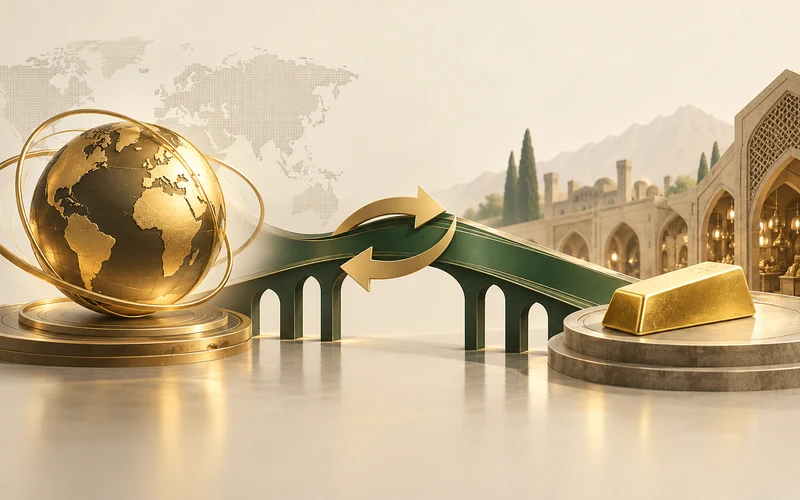 مسیر اثرگذاری اونس جهانی و نرخ ارز بر قیمت طلای ایران